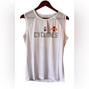 NWT Camp David NCAA Iowa State Cyclones Tank Top, White, Size L